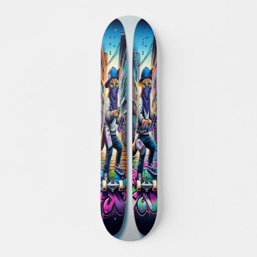Graffiti Paws Skateboard (Voorkant)