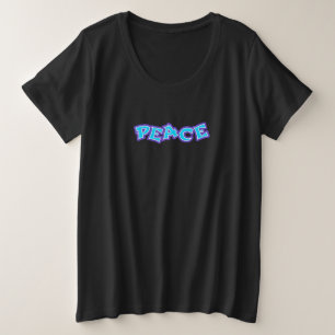 Graffiti Peace Grote Maat T-shirt