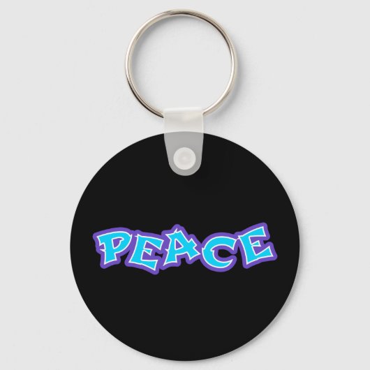 Graffiti Peace Sleutelhanger (Voorkant)