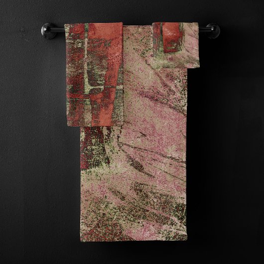 Graffiti peint Grunge Automne Rouge Vert rouille
