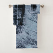 Graffiti peint Grunge | Dark Navy et Denim Blue (En situation)