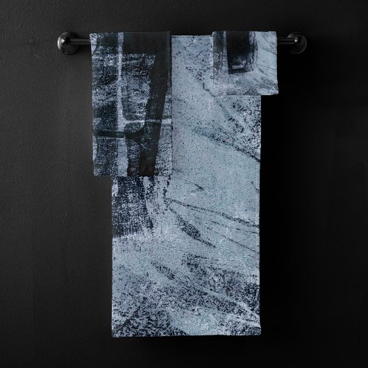 Graffiti peint Grunge | Dark Navy et Denim Blue