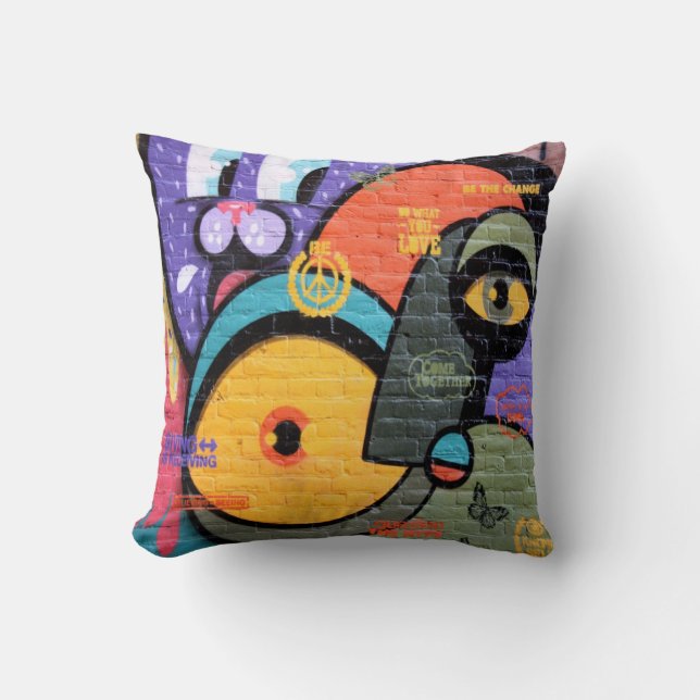 Graffiti Pillow Kussen (Voorkant)