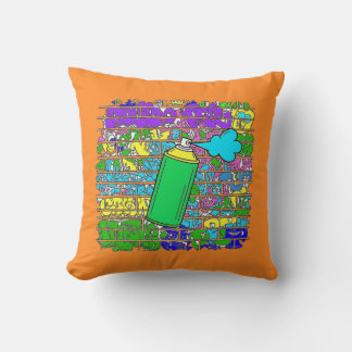 Graffiti pillow kussen