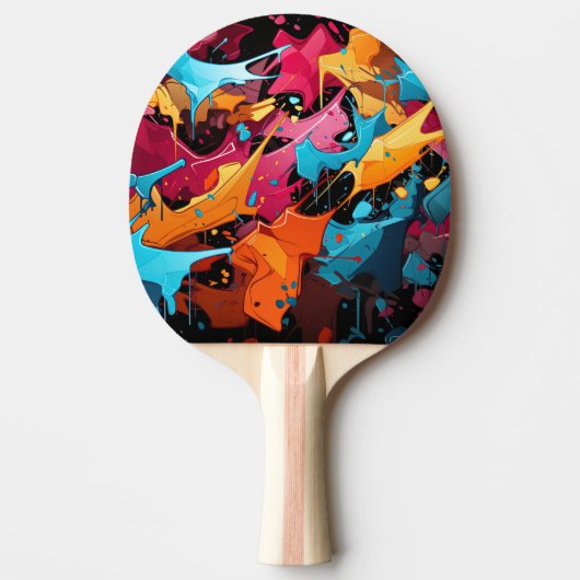Graffiti Ping Pong Paddle Tafeltennisbatje (Voorkant)