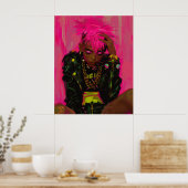 Graffiti Pink Punk sur mesure Poster avec AR Ele (Cuisine)