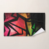 graffiti polygonal moderne Abstrait géométrique fo (Serviette à main)