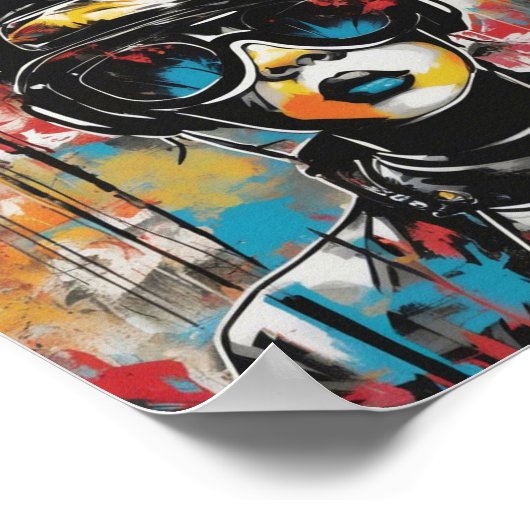 Graffiti Poster d'art mural coloré créatif (Coin)