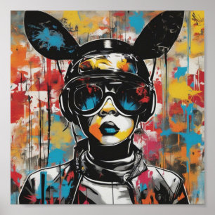 Graffiti Poster d'art mural coloré créatif