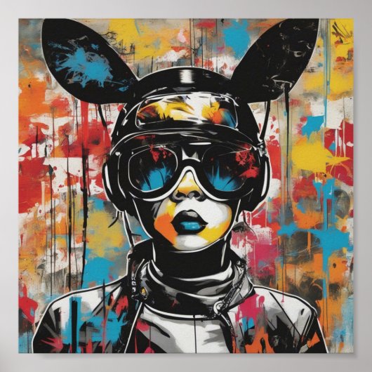 Graffiti Poster d'art mural coloré créatif (Devant)