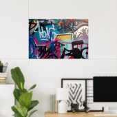 graffiti-poster poster (Thuiskantoor)