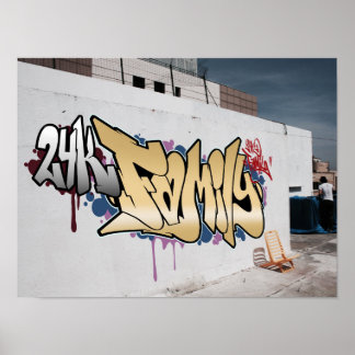 Graffiti Poster uit de 24K-reeks