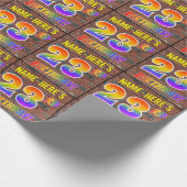 Graffiti Rainbow Look 23e VERJAARDAG! & Aangepaste Cadeaupapier (Hoek)