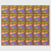 Graffiti Rainbow Look 40E VERJAARDAG! & Aangepaste Cadeaupapier (Vlak)