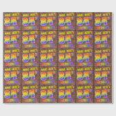 Graffiti Rainbow Look 84E VERJAARDAG! & Aangepaste Cadeaupapier (Vlak)