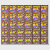 Graffiti Rainbow Look 86E VERJAARDAG! & Aangepaste Cadeaupapier (Vlak)