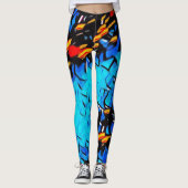 Graffiti Rave Love Leggings (Devant)