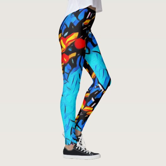 Graffiti Rave Love Leggings (Droite)
