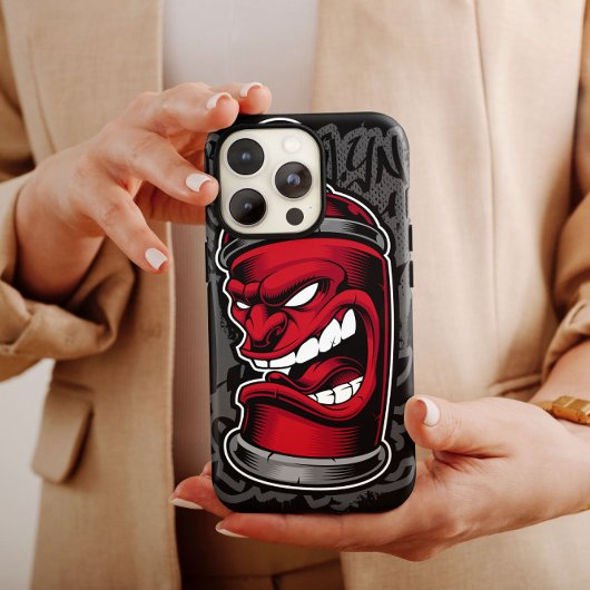 Graffiti Red Spray Can Coque | iPhone 14 Coque-Mat