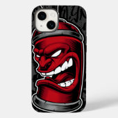 Graffiti Red Spray Can Coque | iPhone 14 Coque-Mat (Verso)