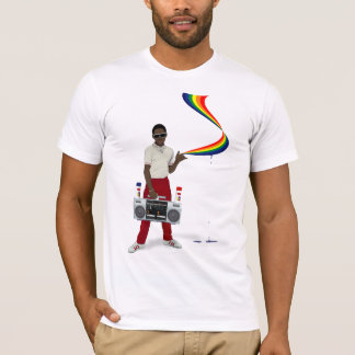 Graffiti-regenboog T-shirt