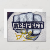 graffiti respect briefkaart (Voorkant / Achterkant)