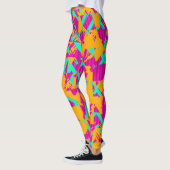 Graffiti rétro Leggings - 80s Neon Street St (Gauche)