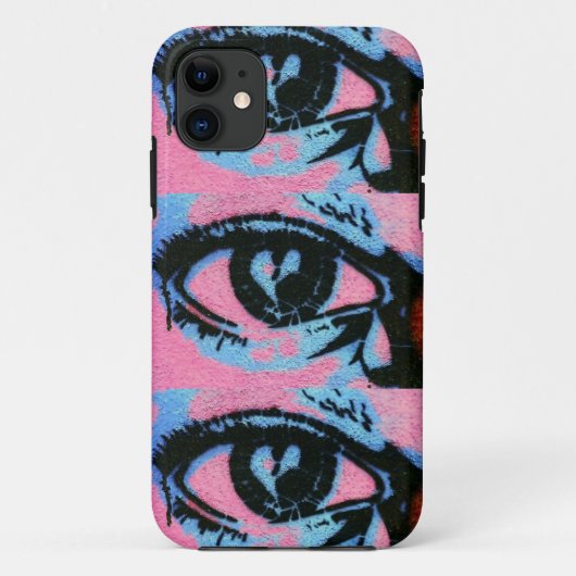 graffiti rose bleu oeil iphone 6 coque (Dos)