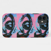 graffiti rose bleu oeil iphone 6 coque (Dos (Horizontal))