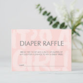 Graffiti roze Baby shower Diaper Raffle Ticket Kaart (Staand voorkant)