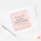 Graffiti roze Baby shower Favor Sticker (Envelop)