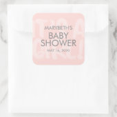 Graffiti roze Baby shower Favor Sticker (Tas)