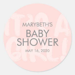 Graffiti roze Baby shower Sticker