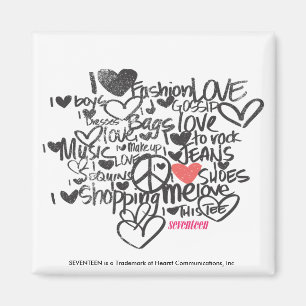 Graffiti roze magneet