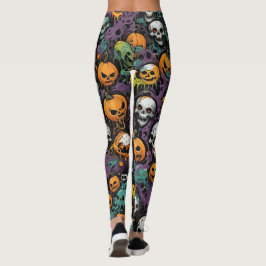 Graffiti schedels leggings