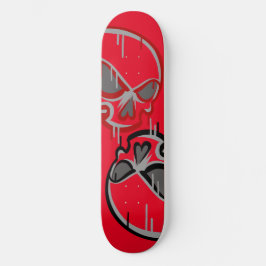 Graffiti schedels skateboard