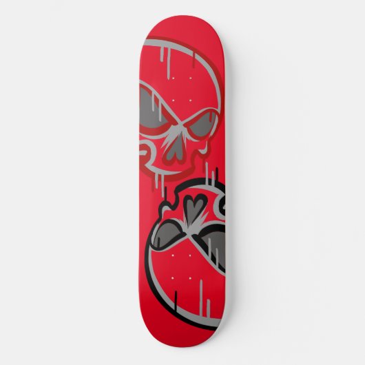 Graffiti schedels skateboard (Voorkant)