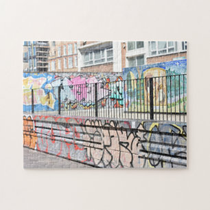 Graffiti Shoreditch Hackney London Verenigd Konink Legpuzzel