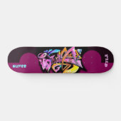 Graffiti Skateboard avec légendes personnalisées (Horz)