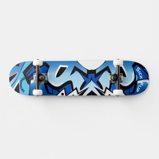 Graffiti Skateboard avec légendes personnalisées (Horz)