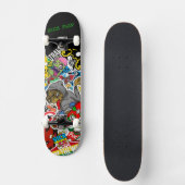 Graffiti Skateboard avec votre devise (Recto)