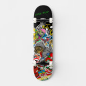 Graffiti Skateboard avec votre devise (Recto)