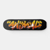 Graffiti Skateboard - Dierbinnenkant (Horizontaal)