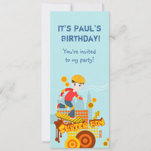 Graffiti skateboard kind verjaardagsfeest kaart