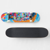 Graffiti Skateboard - Liefde, Diversiteit, en Geli (Horizontaal)
