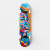 Graffiti Skateboard - Liefde, Diversiteit, en Geli (Voorkant)