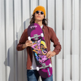 Graffiti skateboard met aangepaste onderschriften