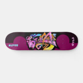 Graffiti skateboard met aangepaste onderschriften (Horz)