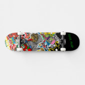 Graffiti Skateboard met je motto (Horizontaal)