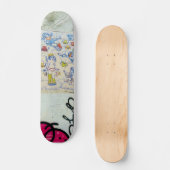 Graffiti-skateboard, unieke wandkunst skateboard (Voorkant)